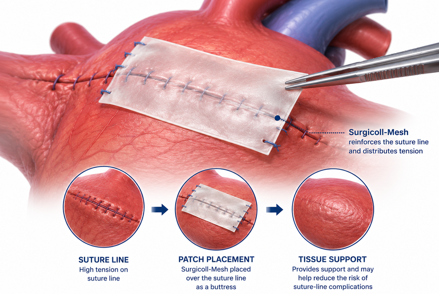Suture-line buttress reinforcement